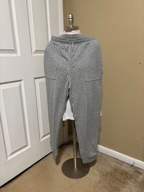 Banana Republic Light Gray Drawstring Joggers